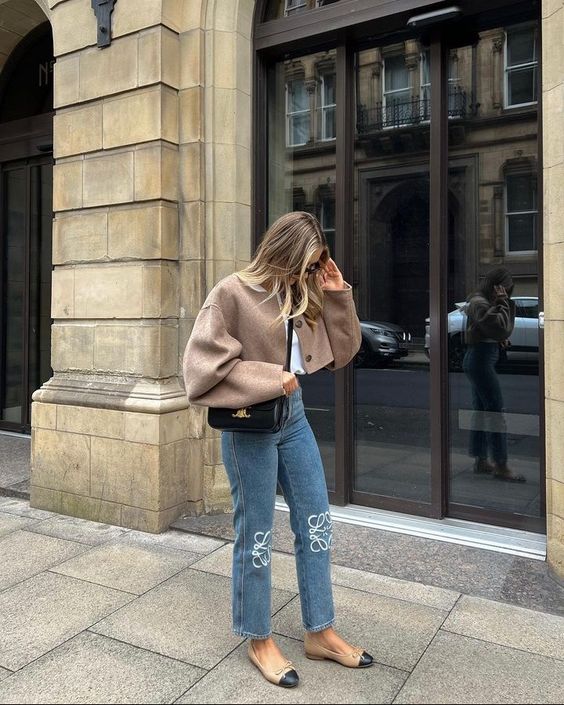 Birch Anagram Appliquéd Jeans
